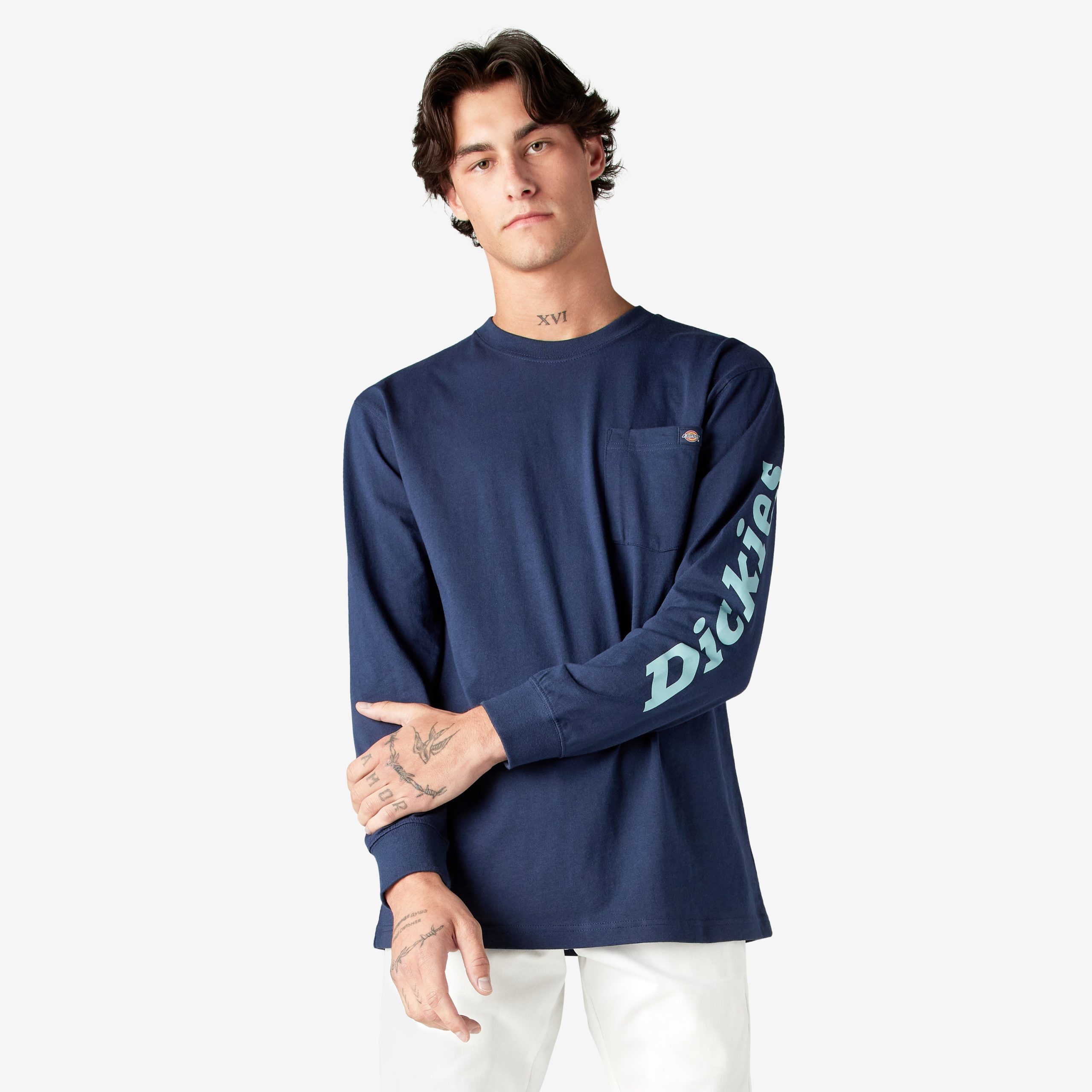 Logo Graphic Long Sleeve Pocket T-Shirt