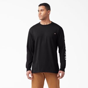 Logo Graphic Long Sleeve Pocket T-Shirt