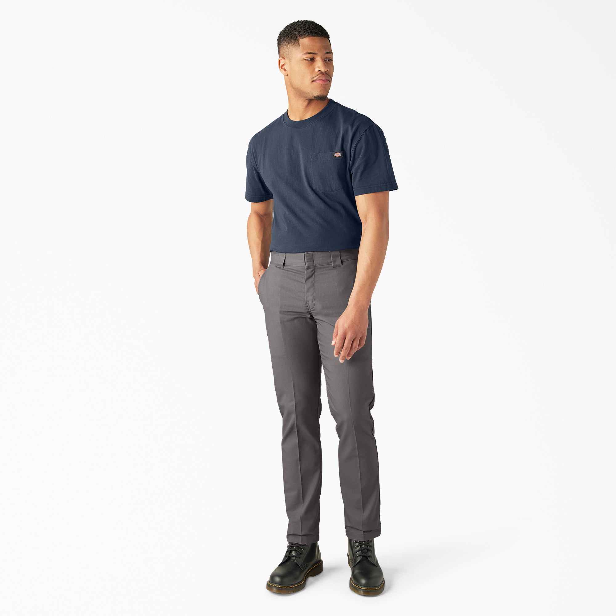FLEX Slim Fit Tapered Leg Multi-Use Pocket Work Pants - Image 4