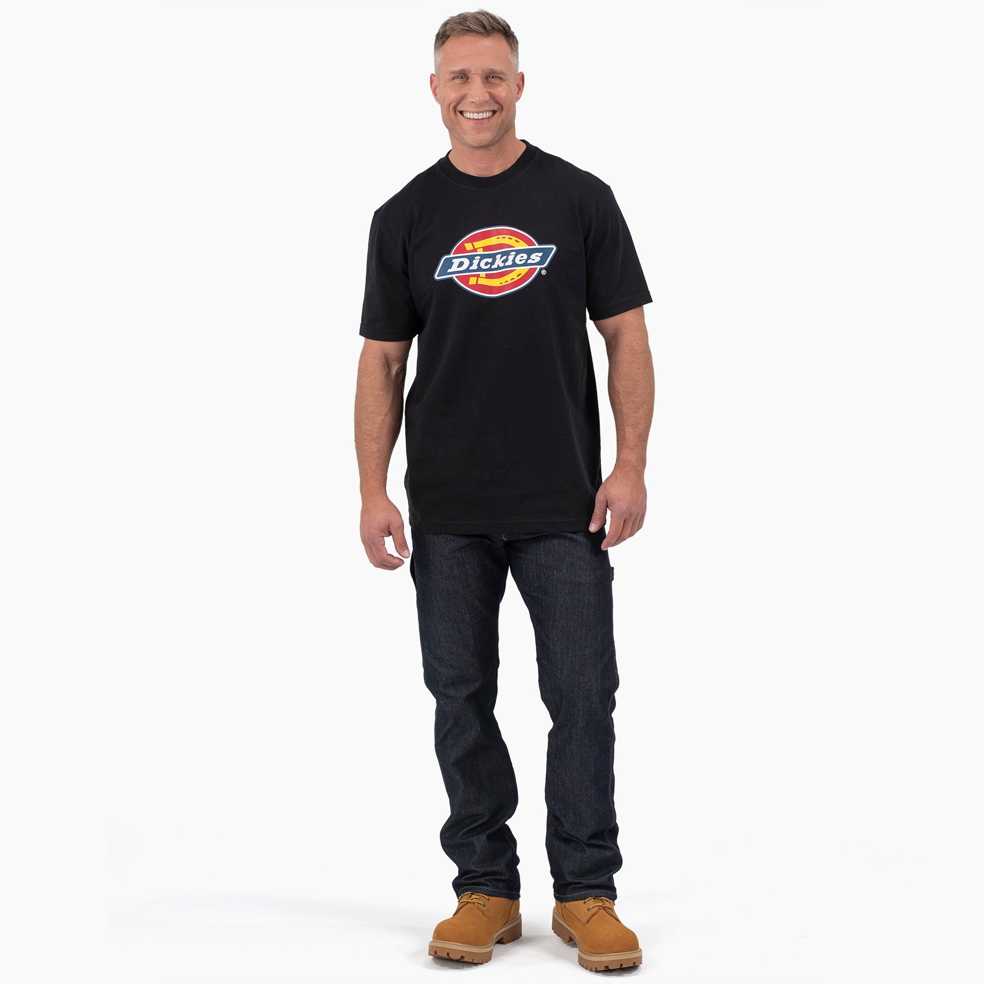 Short Sleeve Tri-Color Logo Graphic T-Shirt - Image 4