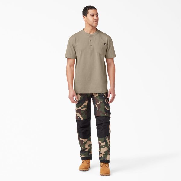 Heavyweight Short Sleeve Henley T-Shirt - Image 4