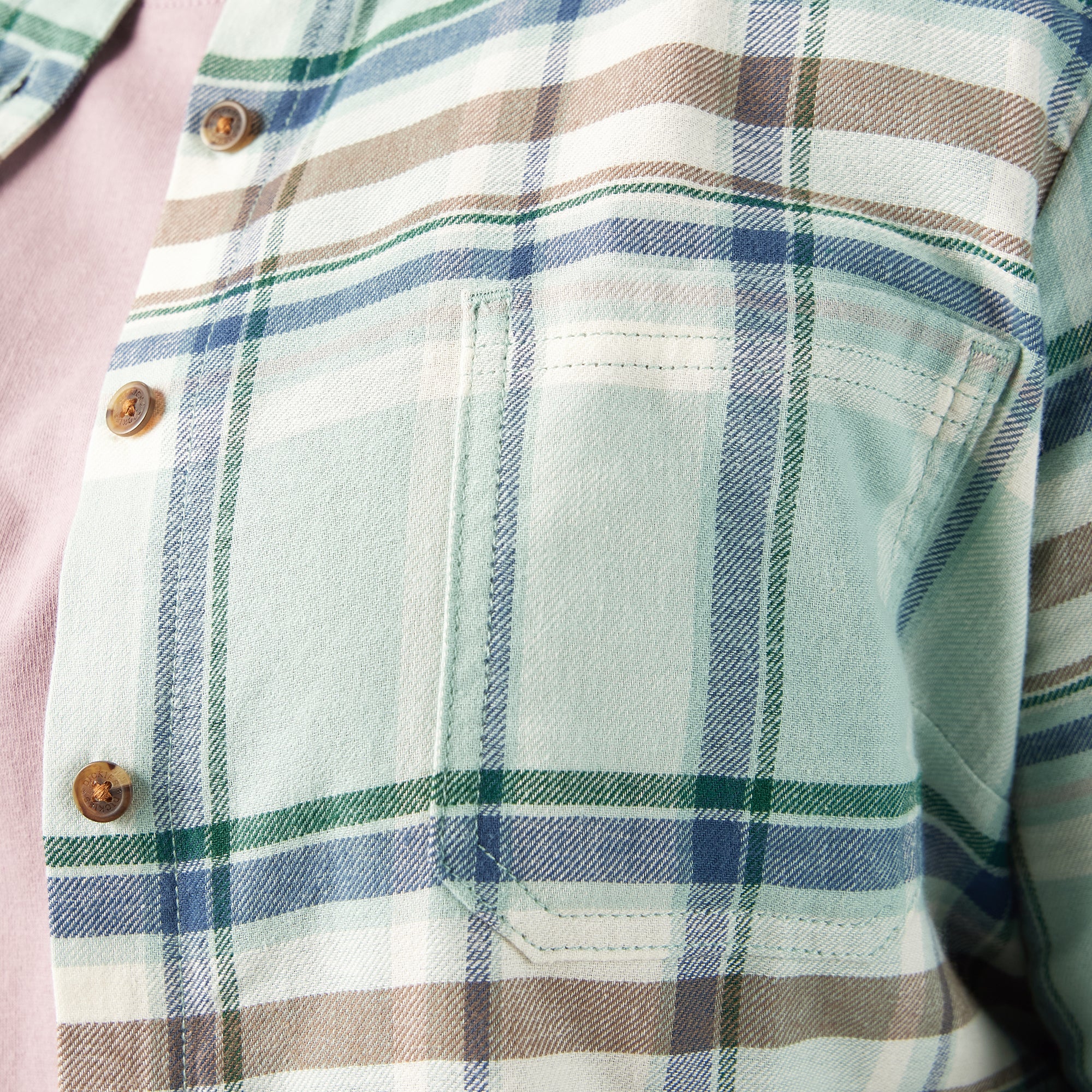 Women's Plus Long Sleeve Plaid Flannel Shirt - Image 7