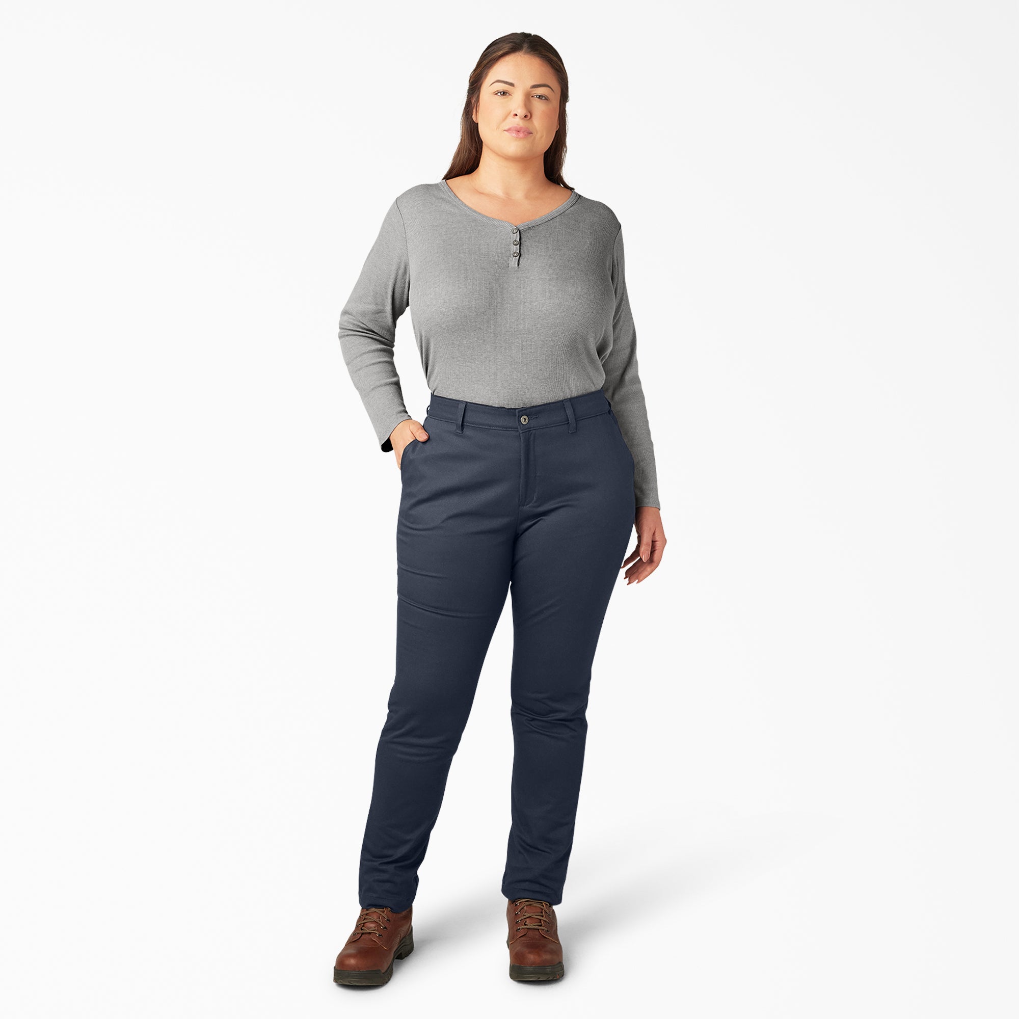 Women's Plus Mid Rise Skinny Leg Pants - Image 5