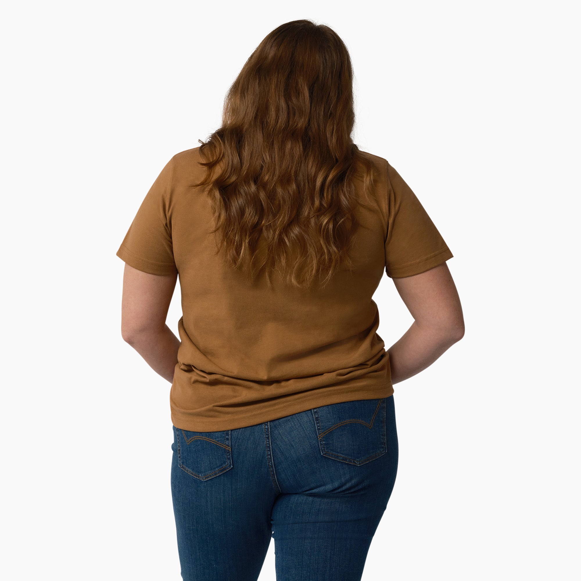Women's Plus Heavyweight Short Sleeve Pocket T-Shirt - Image 2