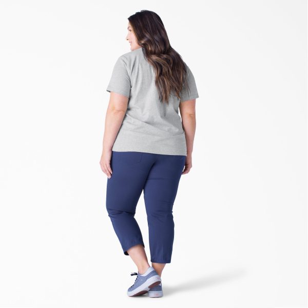 Women's Plus Heavyweight Short Sleeve Pocket T-Shirt - Image 4