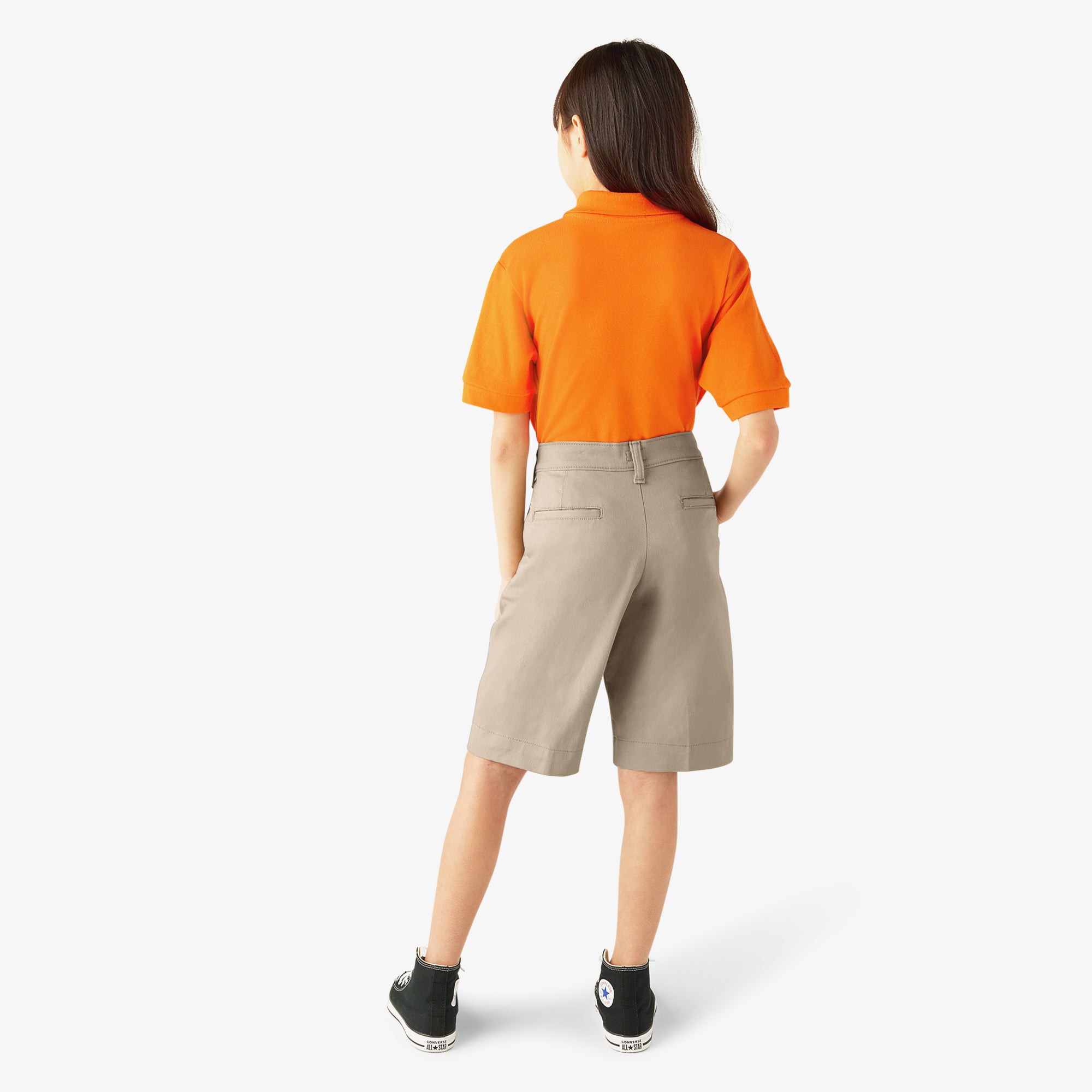 Girls' Classic Fit Bermuda Shorts. 4-20 - Image 5