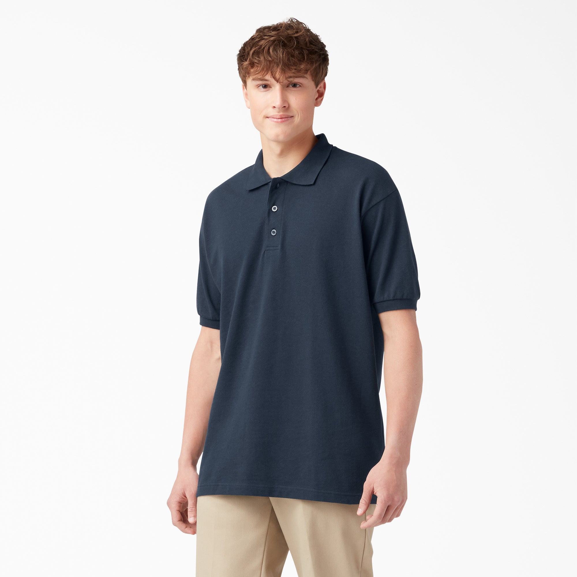 Adult Size Piqu?? Short Sleeve Polo