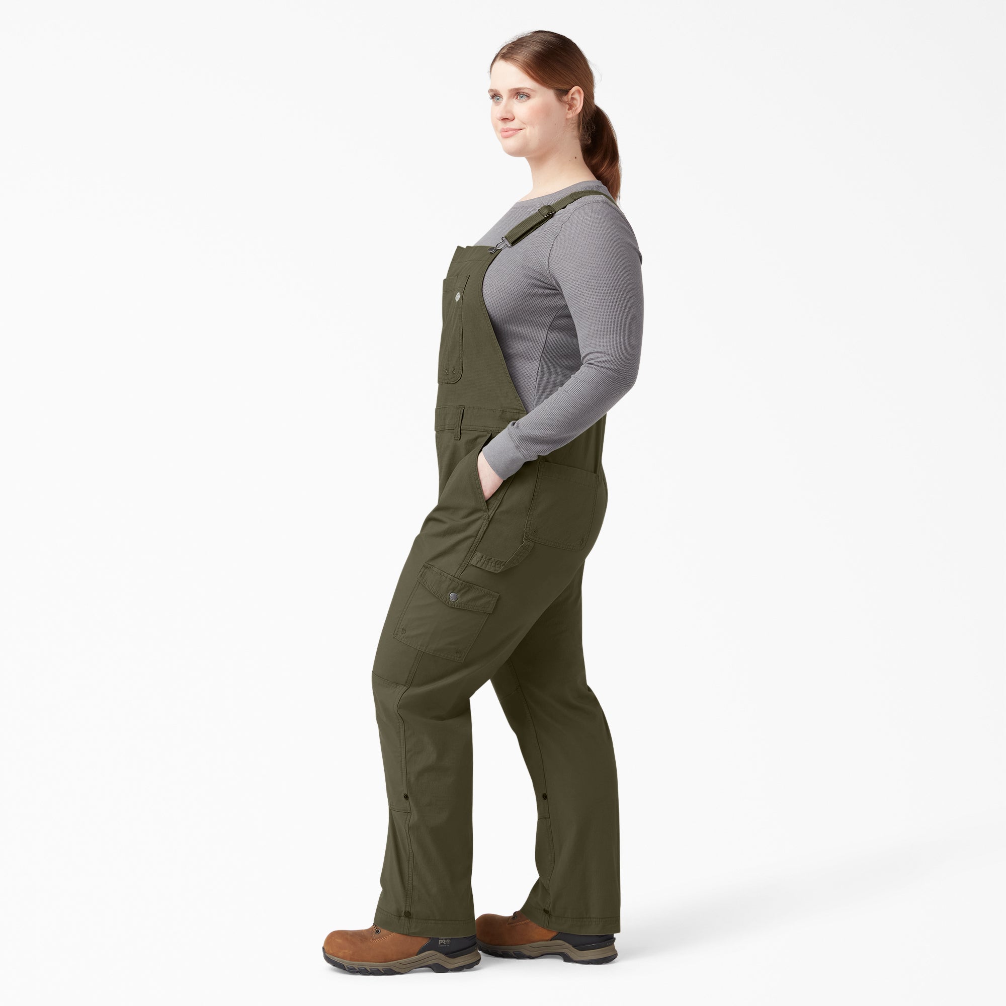 Women's Plus Cooling Ripstop Bib Overalls - Image 3