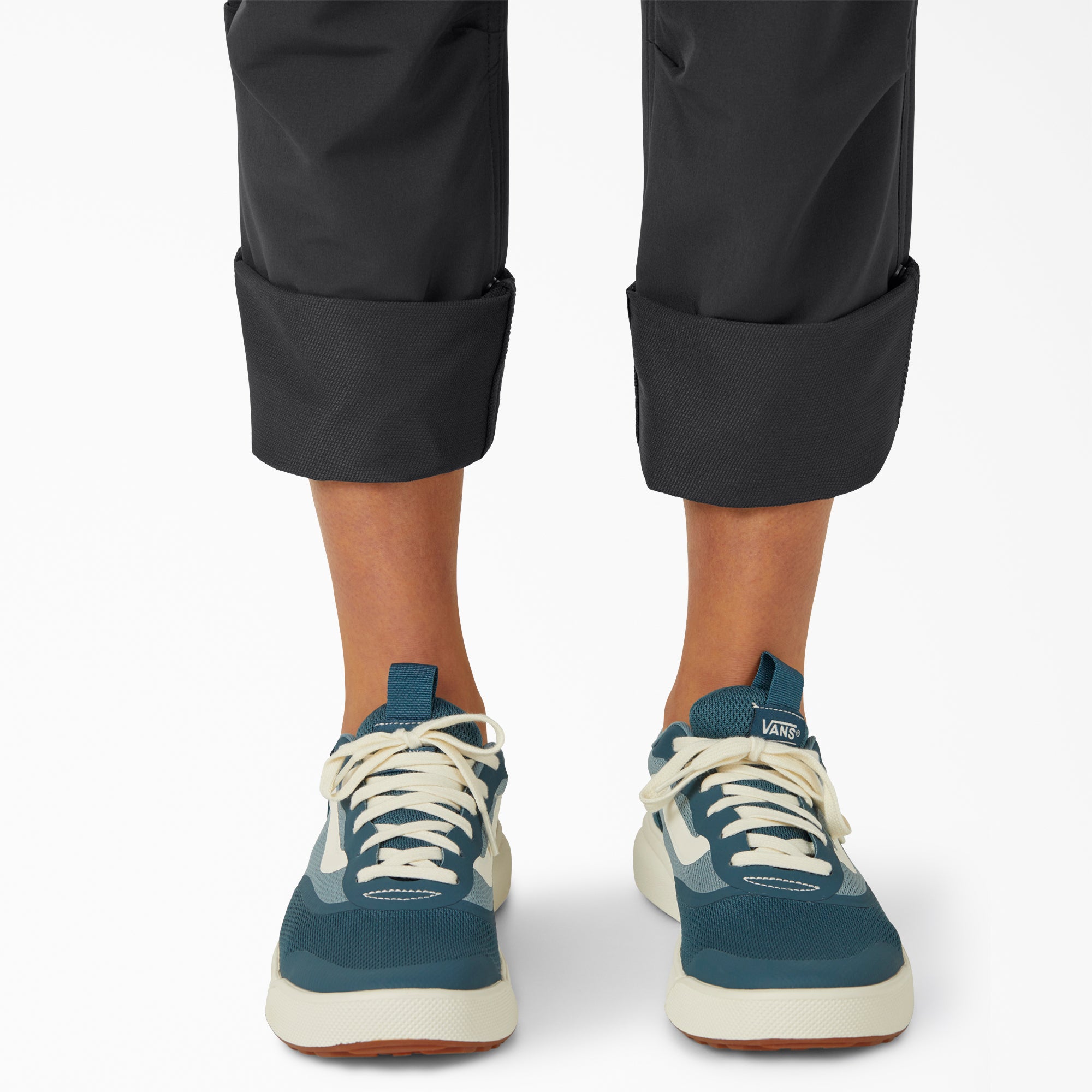 Women's Cooling Relaxed Straight Fit Roll-Up Pants - Image 5