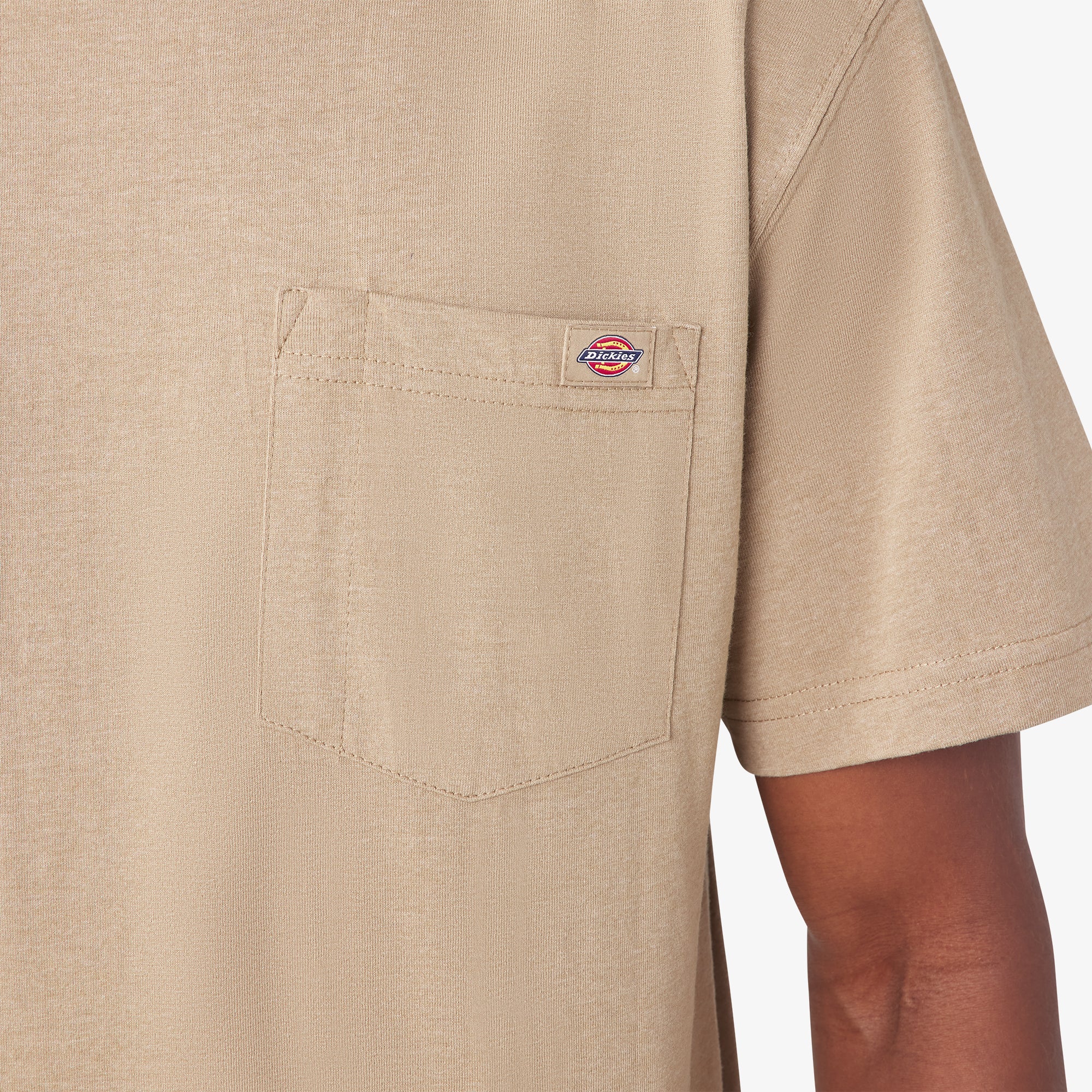 Heavyweight Heathered Short Sleeve Pocket T-Shirt - Image 7